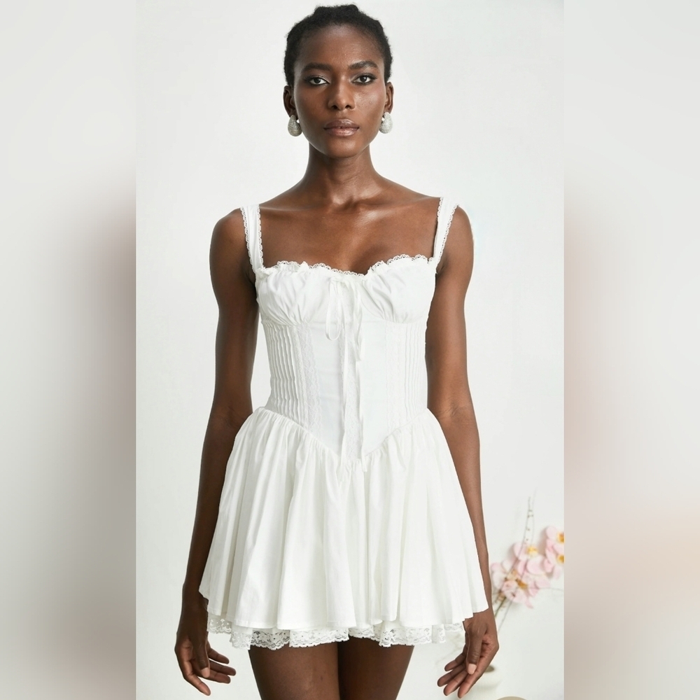 NEW MISS ROSIER CAMILLE CORSET COQUETTE MINI DRESS. - Picture 2 of 10